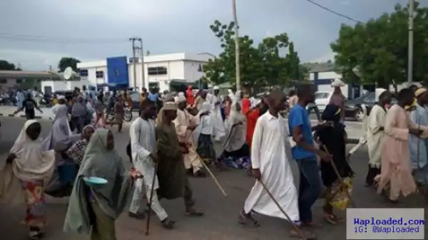 Blind People In Niger State Protest Over Government’s Plan To Ban Them From Begging On The Streets (Photos)
